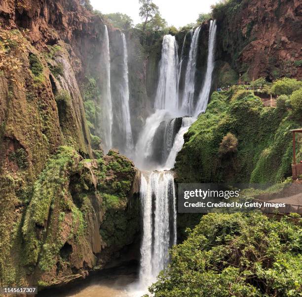 cascata em marrocos - marrocos stockfoto's en -beelden