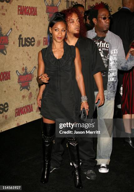 Jada Pinkett-Smith and her band Wicked Wisdom during Fuse Fangoria Chainsaw Awards - Arrivals at Orpheum Theatre in Los Angeles, California, United...