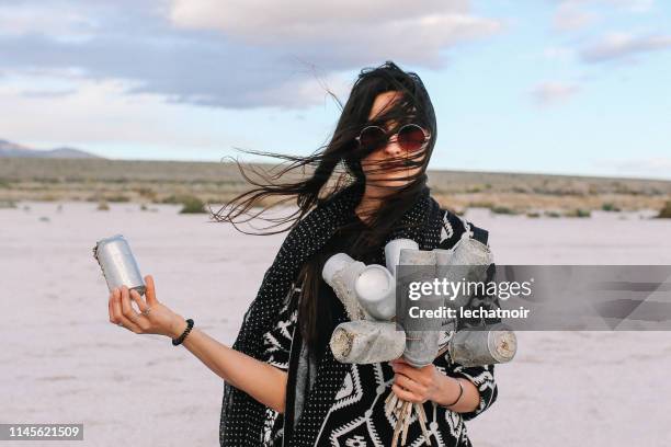 recycle the thrash, nature preservation - coachella 2019 stock pictures, royalty-free photos & images