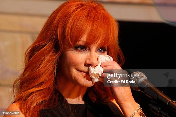 Reba McEntire attends the 2011 Country Music Hall of Fame Medallion Ceremony induction at Country Music Hall of Fame and Museum on May 22, 2011 in...