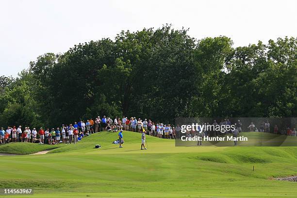 View of the 16th green during the Open Qualifying Competition at Gleneagles Country Club on May 23, 2011 in Plano, Texas.