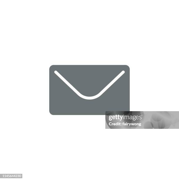 mail icon - blurred background office stock illustrations