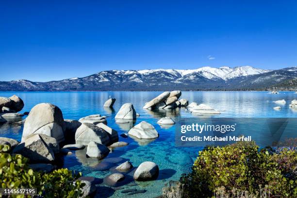 sand harbor, lake tahoe 4 - lake tahoe fotografías e imágenes de stock