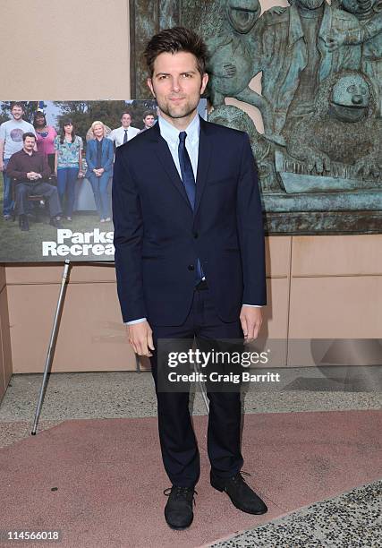 Adam Scott attends "Parks And Recreation" EMMY Screening at Leonard Goldenson Theatre on May 23, 2011 in Hollywood, California.