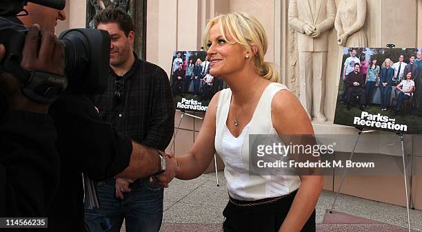 Actress Amy Poehler attends the Emmy Screening for NBC's "Parks and Recreation" at the Leonard H. Goldenson Theatre on May 23, 2011 in North...
