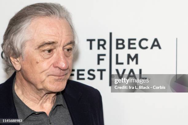 Robert De Niro on the red carpet for their Tribeca Talks - The Directors Series featuring Martin Scorsese and Robert De Niro as part of the Tribeca...