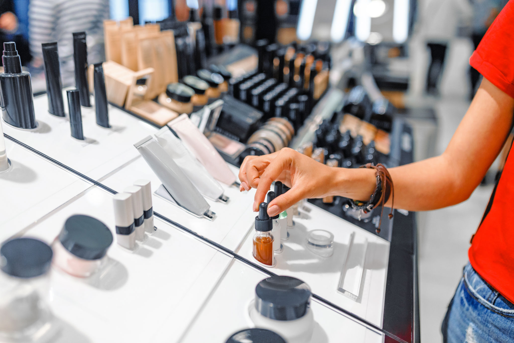 department store makeup