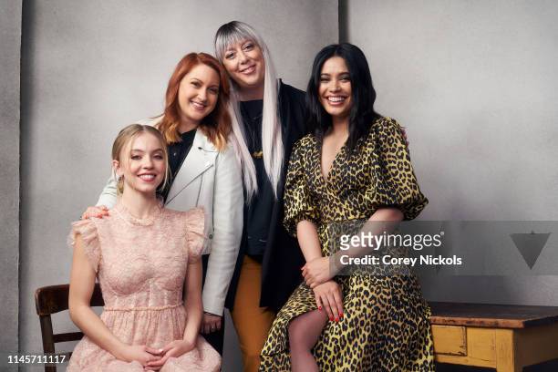 Sydney Sweeney, Lara Jean Gallagher, Aimee Lynn Barneberg and Otmara Marrero of film 'Clementine' poses for a portrait during the 2019 Tribeca Film...