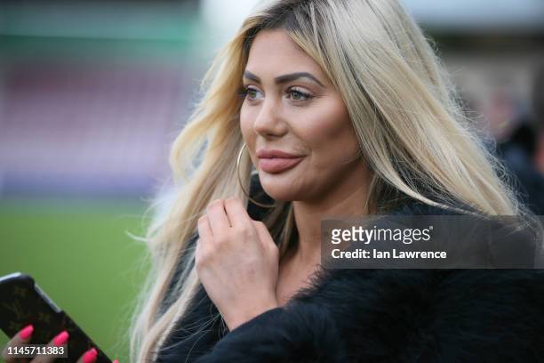 Chloe Ferry at the Sellebrity Soccer match at the PTS Academy Stadium, Northampton Town on April 28, 2019 in Northampton, England.