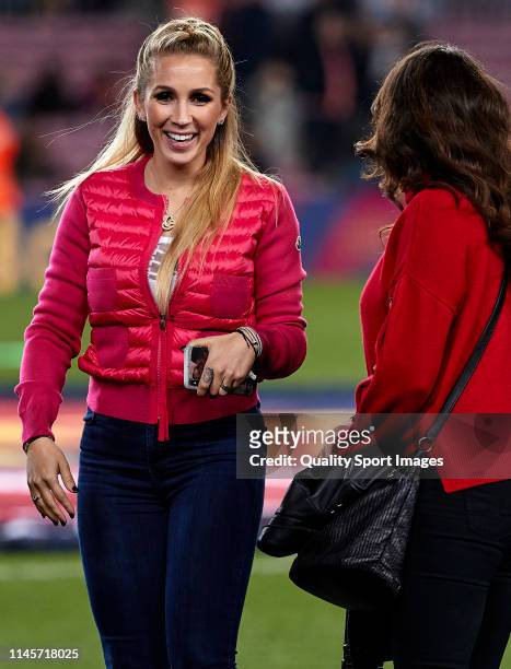 Sofia Balbi during the celebration of La Liga after the victory of the La Liga match between FC Barcelona and Levante UD at Camp Nou on April 27,...