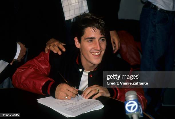 Singer-songwriter Jonathan Knight of New Kids On The Block, circa 1990.