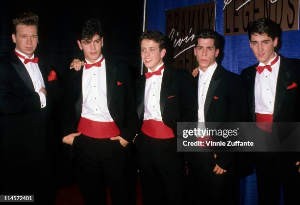 New Kids On The Block : Donnie Wahlberg, Jordan Knight, Joey McIntyre, Danny Wood and Jonathan Knight at the taping of the television special,...