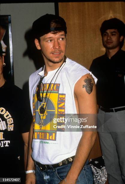 Donnie Wahlberg of New Kids On The Block, circa 1990.