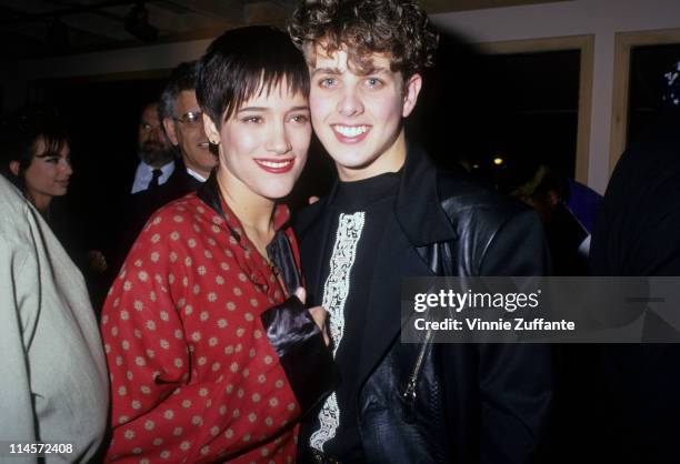 Singer Martika with Joey McIntyre of New Kids On The Block, circa 1990.