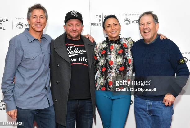Dave Kaplan, Bud Gaugh, Troy Dendekker, and Peter Paterno attend the "Sublime" screening during the 2019 Tribeca Film Festival at Village East Cinema...