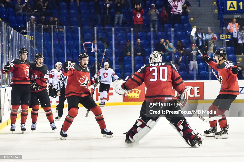 Canada v Switzerland: Quarter Final - 2019 IIHF Ice Hockey World Championship Slovakia