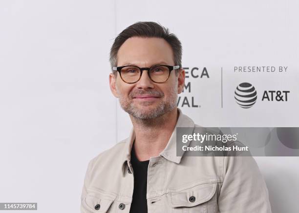 Christian Slater attends Tribeca Talks - A Farewell To Mr. Robot - 2019 Tribeca Film Festival at Spring Studio on April 28, 2019 in New York City.