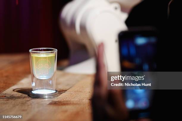 Printed Bulleit Bourbon cocktail at the 2019 Tribeca Film Festival After-Party for Plus One hosted by Bulleit Bourbon at the Bulleit 3D Printed at...