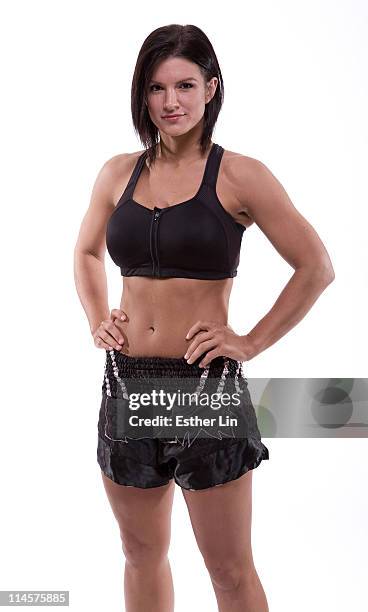 Gina Carano poses for a portrait on August 13, 2009 in San Jose, California.