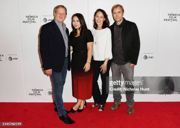 Director Barak Goodman, producer Jamila Ephron, Susan Bellows and editor Don Kleszy attends the screening for Woodstock: Three Days That Defined A...