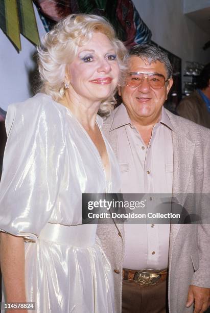 Actress Renee Taylor and Comedian Buddy Hackett pose for a portrait in circa 1985 in Los Angeles, California.