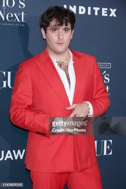 Palomo Spain attends the VIII VOGUE 'Who´s On Next' party photocall at Gran Maestre Theatre in Madrid, Spain on May 23, 2019