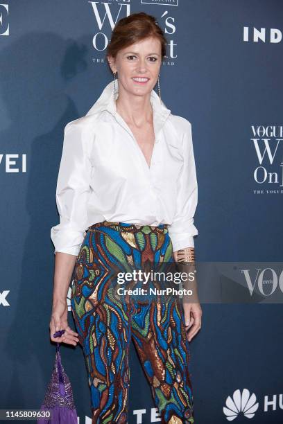 Nuria March attends the VIII VOGUE 'Who´s On Next' party photocall at Gran Maestre Theatre in Madrid, Spain on May 23, 2019