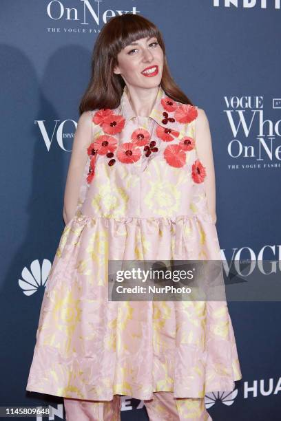 Natalia Ferviu attends the VIII VOGUE 'Who´s On Next' party photocall at Gran Maestre Theatre in Madrid, Spain on May 23, 2019