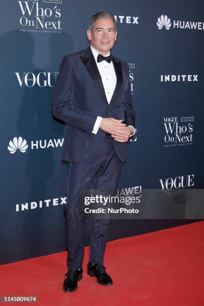Boris Izaguirre attends the VIII VOGUE 'Who´s On Next' party photocall at Gran Maestre Theatre in Madrid, Spain on May 23, 2019