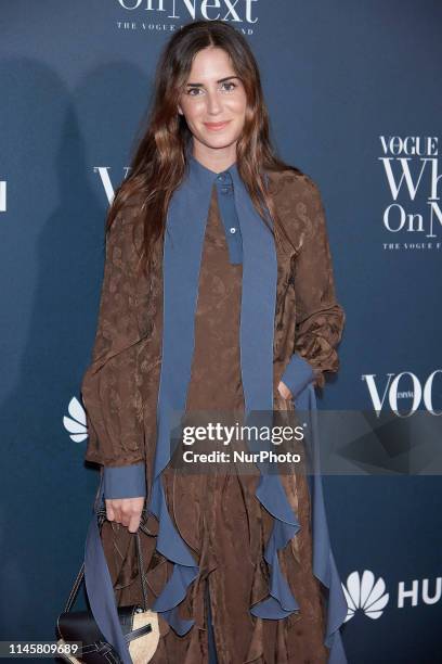 Gala Gonzalez attends the VIII VOGUE 'Who´s On Next' party photocall at Gran Maestre Theatre in Madrid, Spain on May 23, 2019