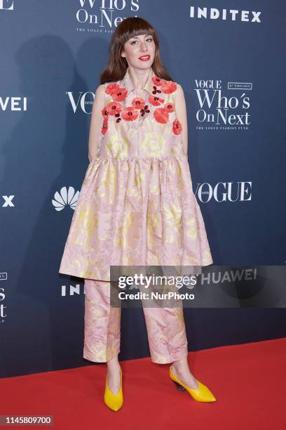 Natalia Ferviu attends the VIII VOGUE 'Who´s On Next' party photocall at Gran Maestre Theatre in Madrid, Spain on May 23, 2019