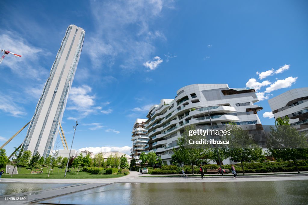 Architecture Of City Life Shopping District In Milan Italy Isozaki ...