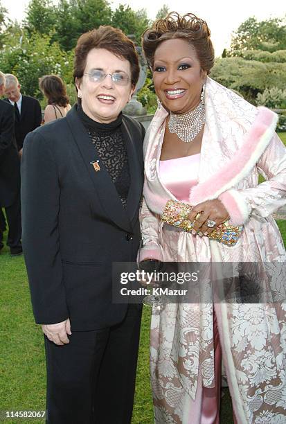 Billie Jean King and Patti Labelle during The 7th Annual White Tie and Tiara Ball to Benefit the Elton John Aids Foundation in Association with...