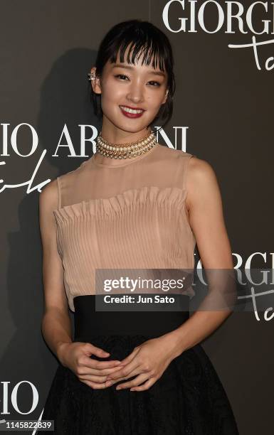 Actress Atame Gouriki attends the Giorgio Armani 2020 Cruise Collection photocall at the Tokyo National Museum on May 24, 2019 in Tokyo, Japan.