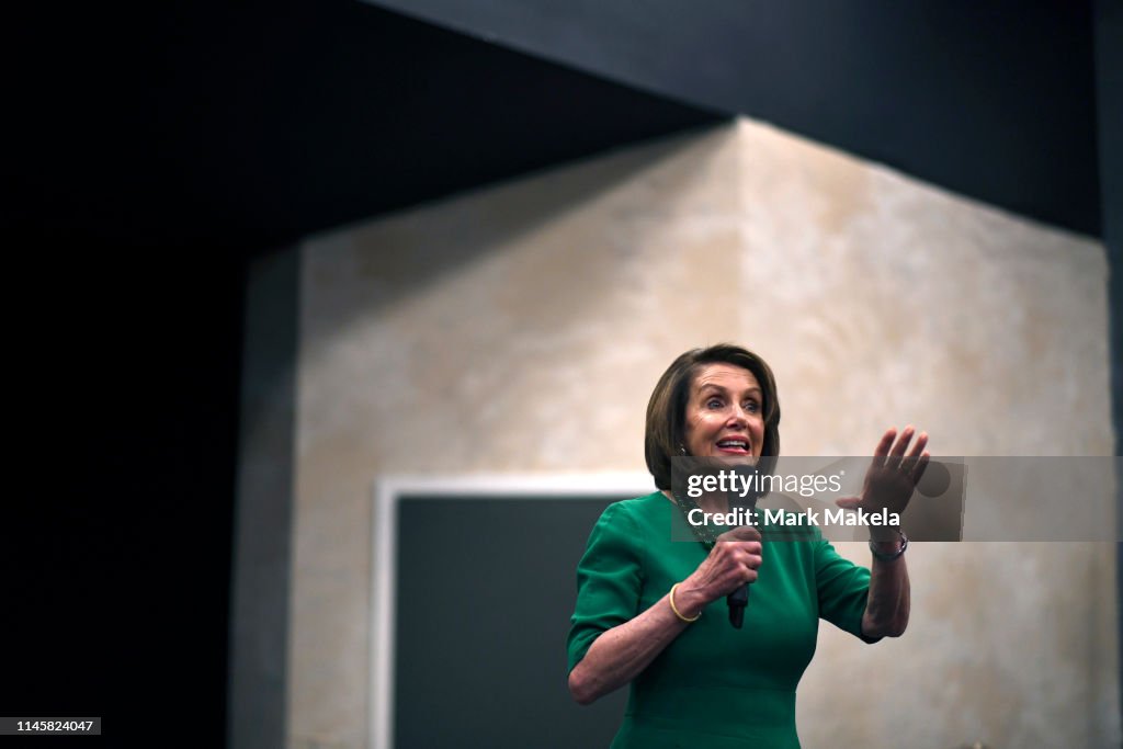 House Speaker Nancy Pelosi Joins Pennsylvania Rep. Mary Gay Scanlon At Delaware County Community College For Talk On Education