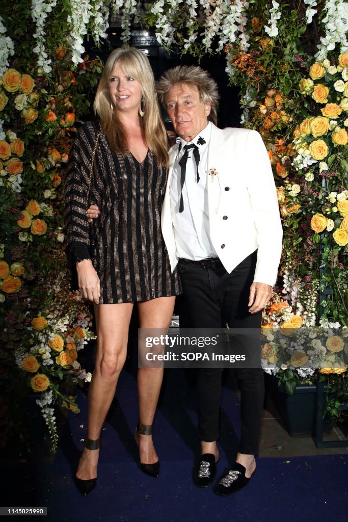 Sir Rod Stewart and Penny Lancaster seen during the Tramp...