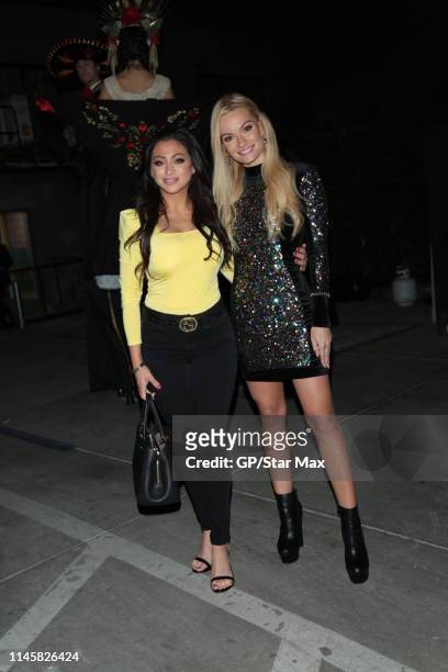 Jessica Vaughn and Caitlin O'Connor are seen on May 23, 2019 in Los Angeles.