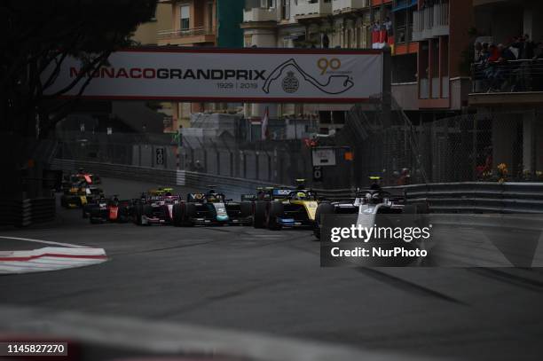 Start of F2 race 1 of the Monaco GP, 6th stage of the Formula 1 world championship, in Monaco-Ville, Monaco