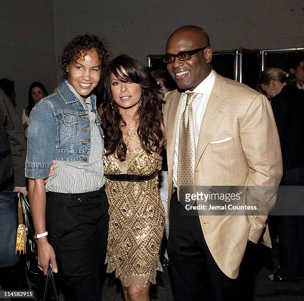 Erica Reid, Paula Abdul and L.A. Reid during Teen People Present "Best of Fall 2006" at Industria in New York City, New York, United States.