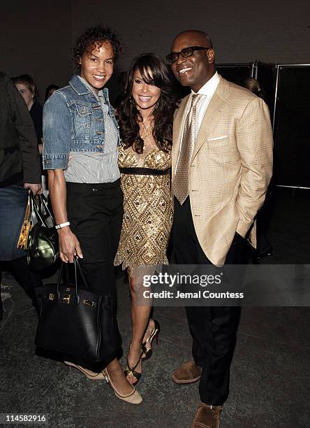 Erica Reid, Paula Abdul and L.A. Reid during Teen People Present "Best of Fall 2006" at Industria in New York City, New York, United States.