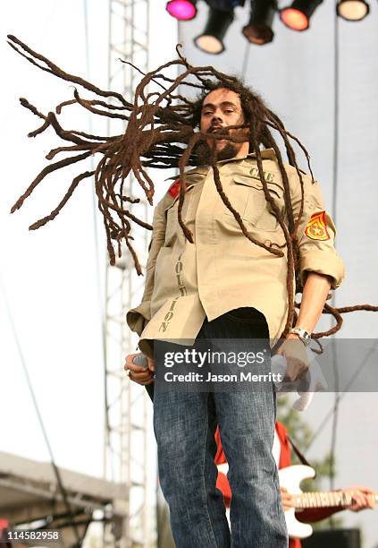 Damian "Jr. Gong" Marley during Bonnaroo 2006 - Day 2 - Damian "Jr. Gong" Marley at Which Stage in Manchester, Tennessee, United States.