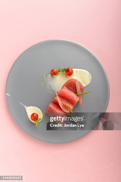 sashimi food of tuna - sashimi imagens e fotografias de stock