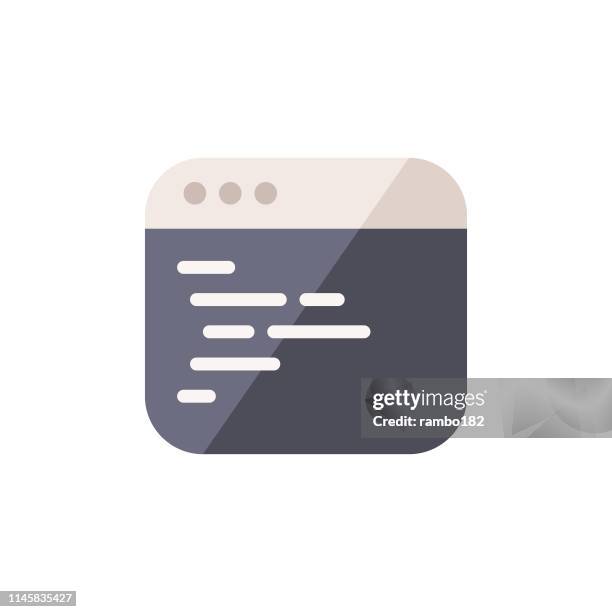 programming flat icon. pixel perfect. for mobile and web. - javascript developer stock illustrations