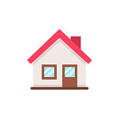 Home Flat Icon. Pixel Perfect. For Mobile and Web.