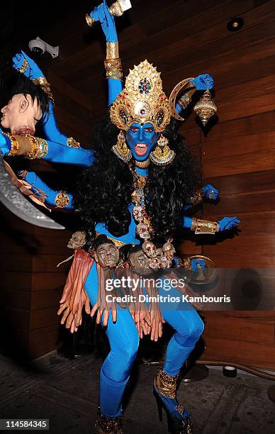 Heidi Klum attends Absolut 100 and Heidi Klum's Halloween Party at 1 Oak on October 31, 2008 in New York City.