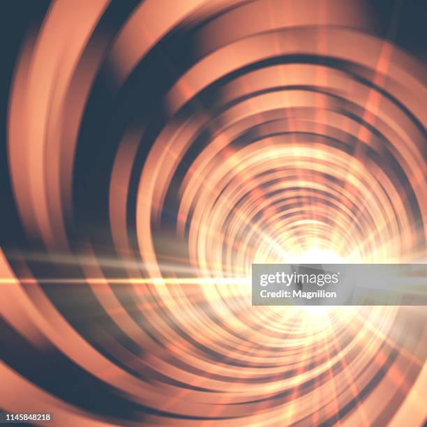 portal tunnel mit strahlendem licht ablenken hintergrund - supernova stock-grafiken, -clipart, -cartoons und -symbole