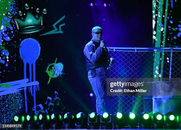 Bad Bunny performs during the 2019 Billboard Latin Music Awards at the Mandalay Bay Events Center on April 25, 2019 in Las Vegas, Nevada.