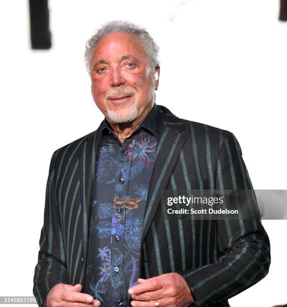 Singer Tom Jones performs onstage during Day 3 of the Stagecoach Music Festival on April 28, 2019 in Indio, California.