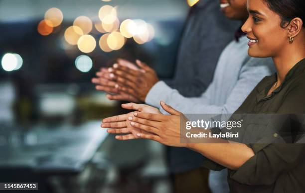 we approve with your decision - clapping hands close up stock pictures, royalty-free photos & images