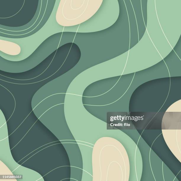 abstract textured cut paper background - wilderness stock illustrations